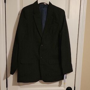 Boys Classic Black Blazer Jacket Size 16 Husky NWT